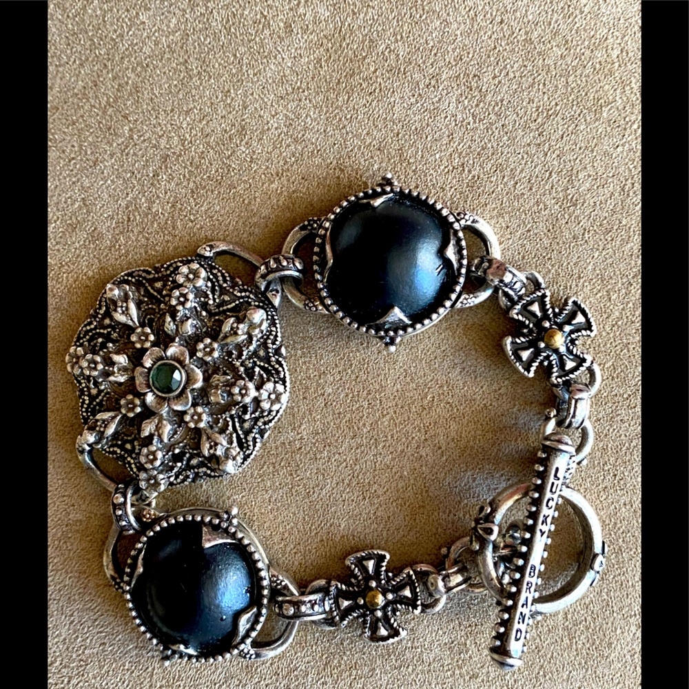 Lucky brand flower charm bracelet.